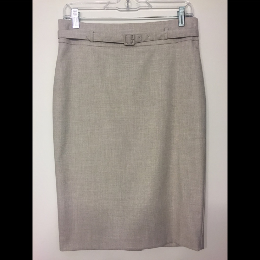Ann Taylor Light Grey Pencil Skirt